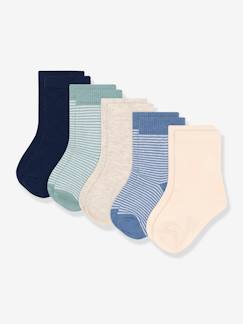 Babymode-5er-Pack Jungen Socken PETIT BATEAU Oeko-Tex