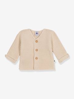 Babymode-Baby Strickjacke PETIT BATEAU aus Bio-Baumwolle