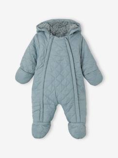 Babymode-Baby Unisex Winter Overall mit Kunstfell und Recycling-Polyester