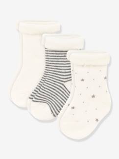 Babymode-3er-Pack Baby Stricksocken PETIT BATEAU