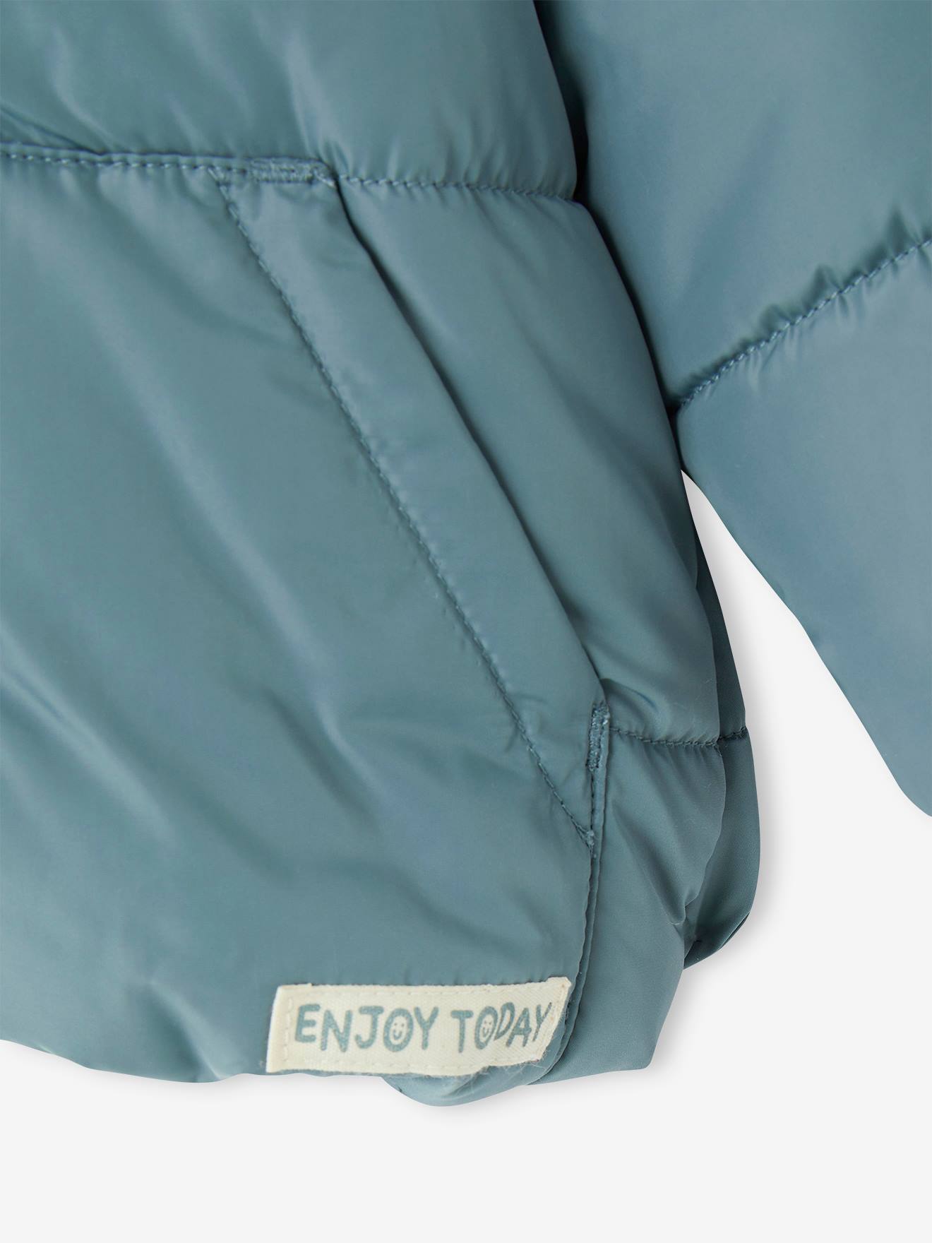 Thumbnail - Baby Kapuzen-Steppjacke mit Fleecefutter & Recycling-Polyester