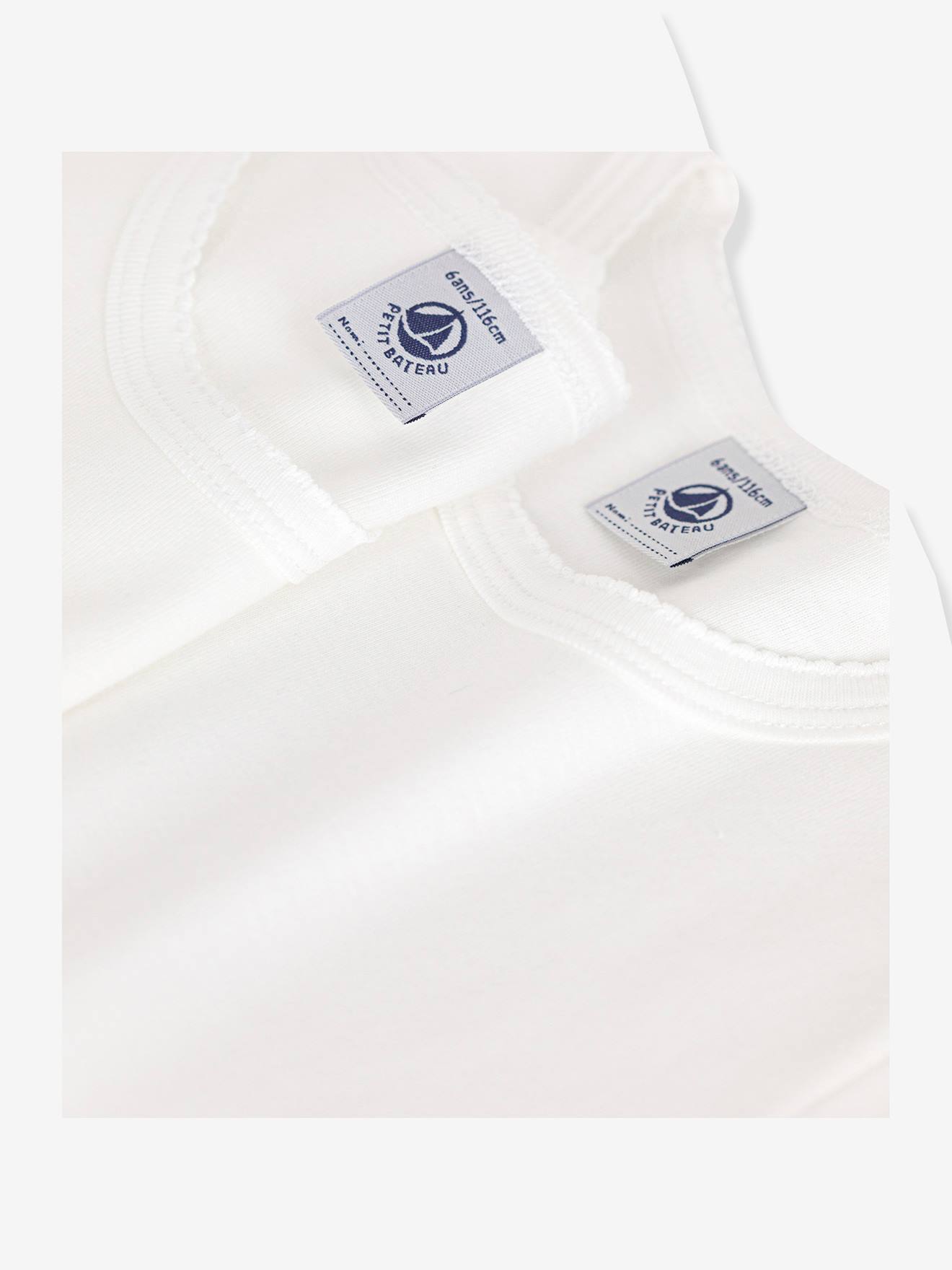 Thumbnail - 2er-Pack gerippte Kinder T-Shirts PETIT BATEAU