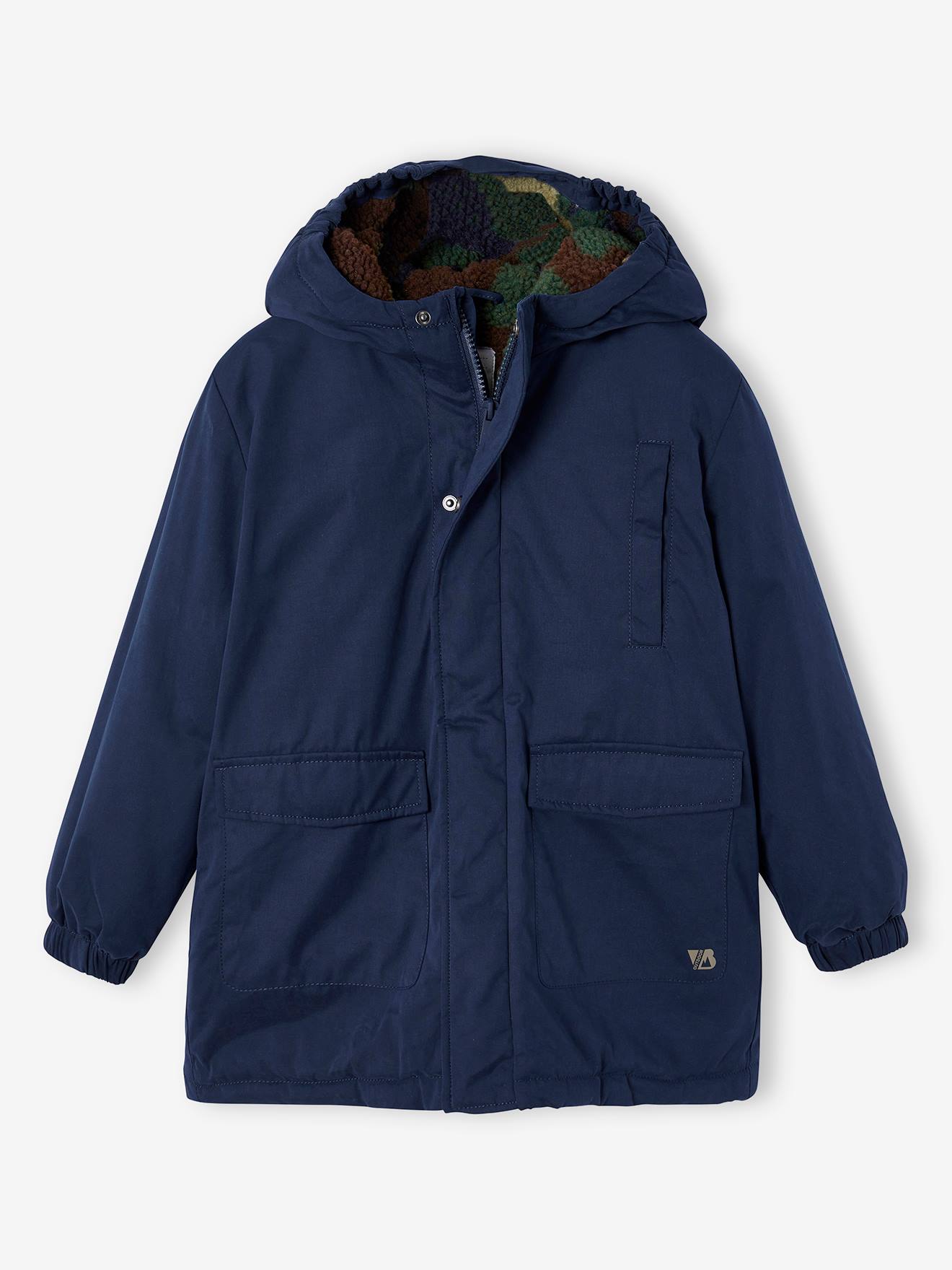 Thumbnail - Jungen Winterjacke mit Teddyfleece-Futter & Recycling-Polyester
