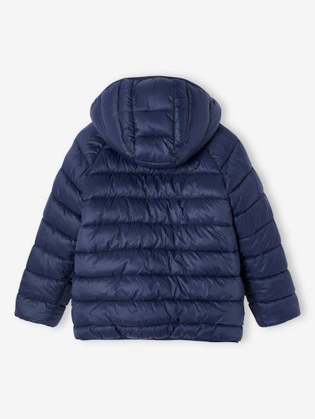 Jungen Wende-Steppjacke mit Teddyfleece, Recycling-Polyester-Wattierung marine+tannengrün 8