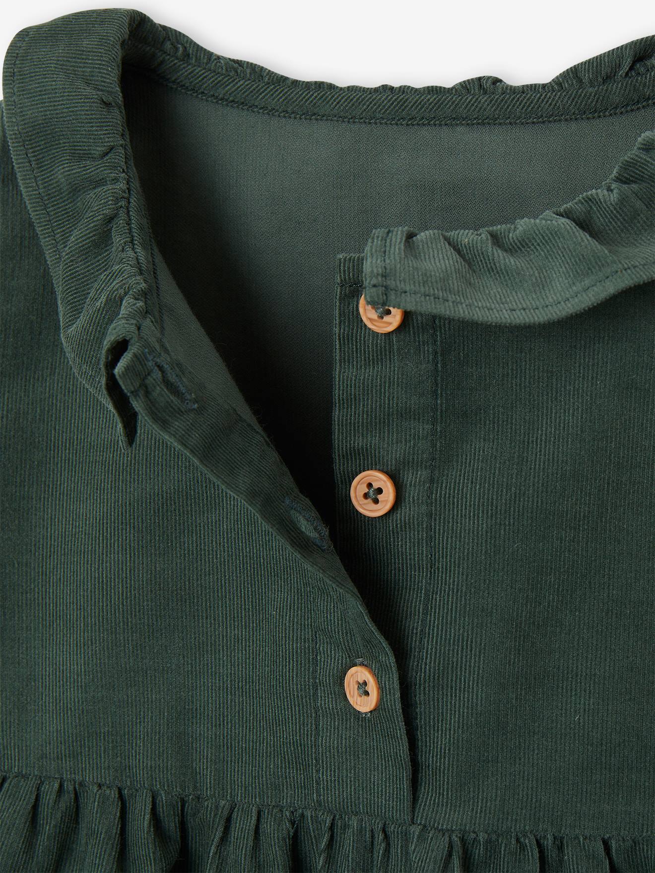 Thumbnail - Baby Kleid aus Feincord mit Volantkragen n