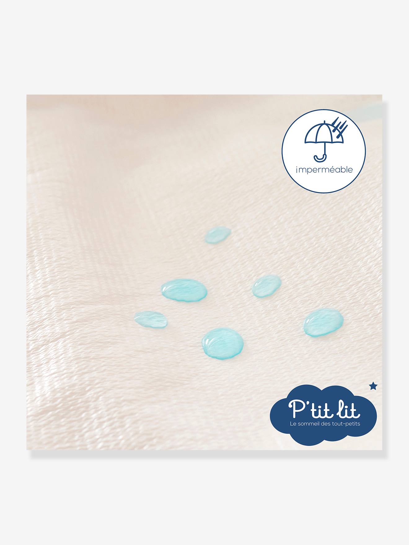 Thumbnail - Baby 2-in-1 Spannbettlaken & Matratzenschoner P'TIT LIT