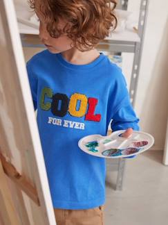 Jungenkleidung-Shirts, Poloshirts & Rollkragenpullover-Jungen Shirt mit Message-Applikation