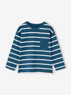 Jungenkleidung-Shirts, Poloshirts & Rollkragenpullover-Jungen Ringelshirt, personalisierbar