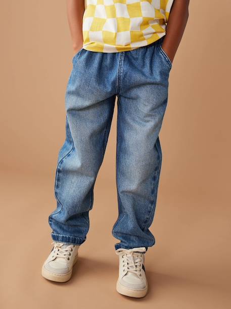 Weite Jungen Jeans mit Dehnbund Oeko-Tex bleached+blue stone+dunkelblau 8