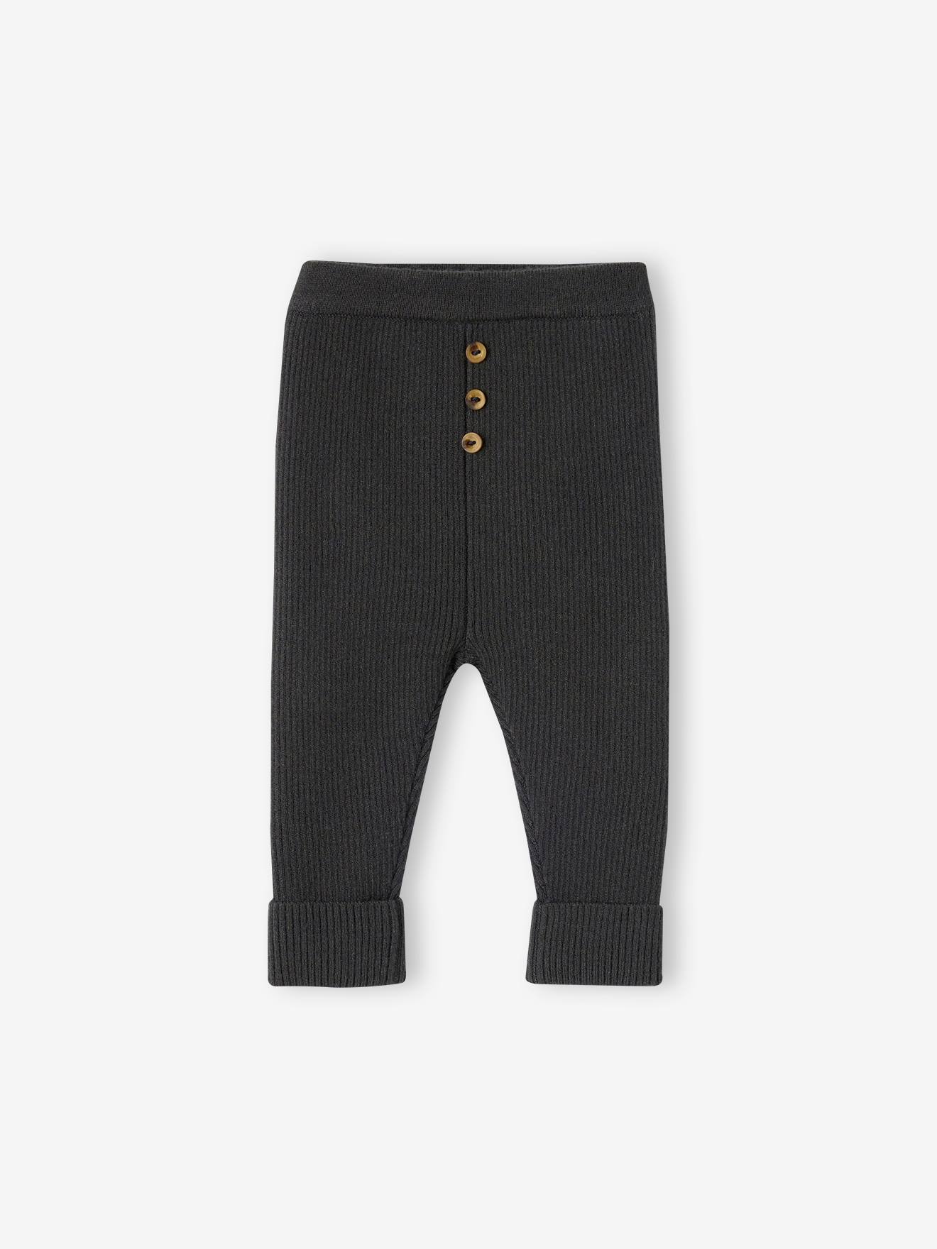 Mitwachsende Baby Strickleggings