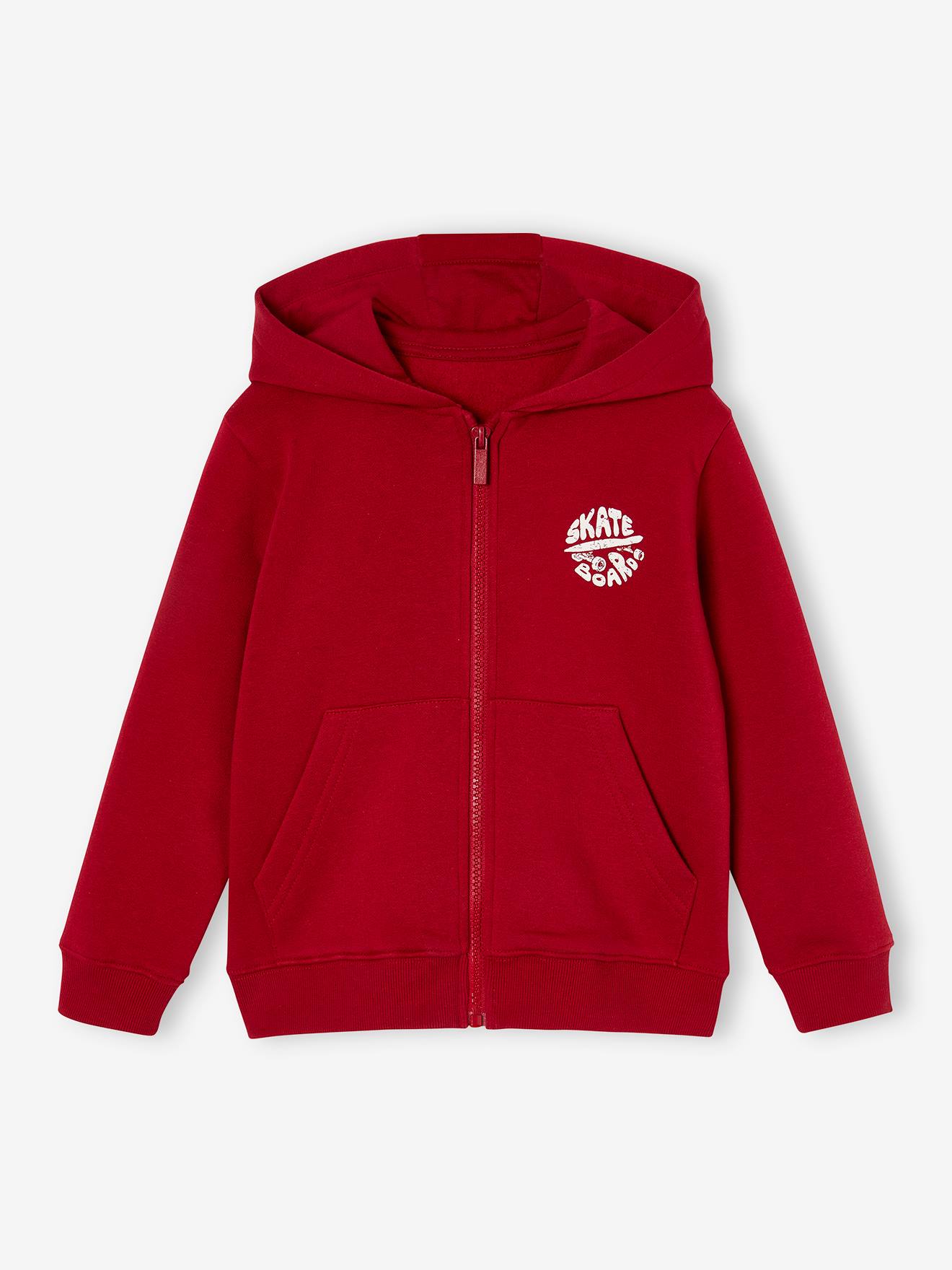 Jungen Kapuzensweatjacke BASIC mit Recycling-Polyester