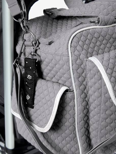 Wickeltasche mit vielen Fächern - anthrazit+grau - 12
