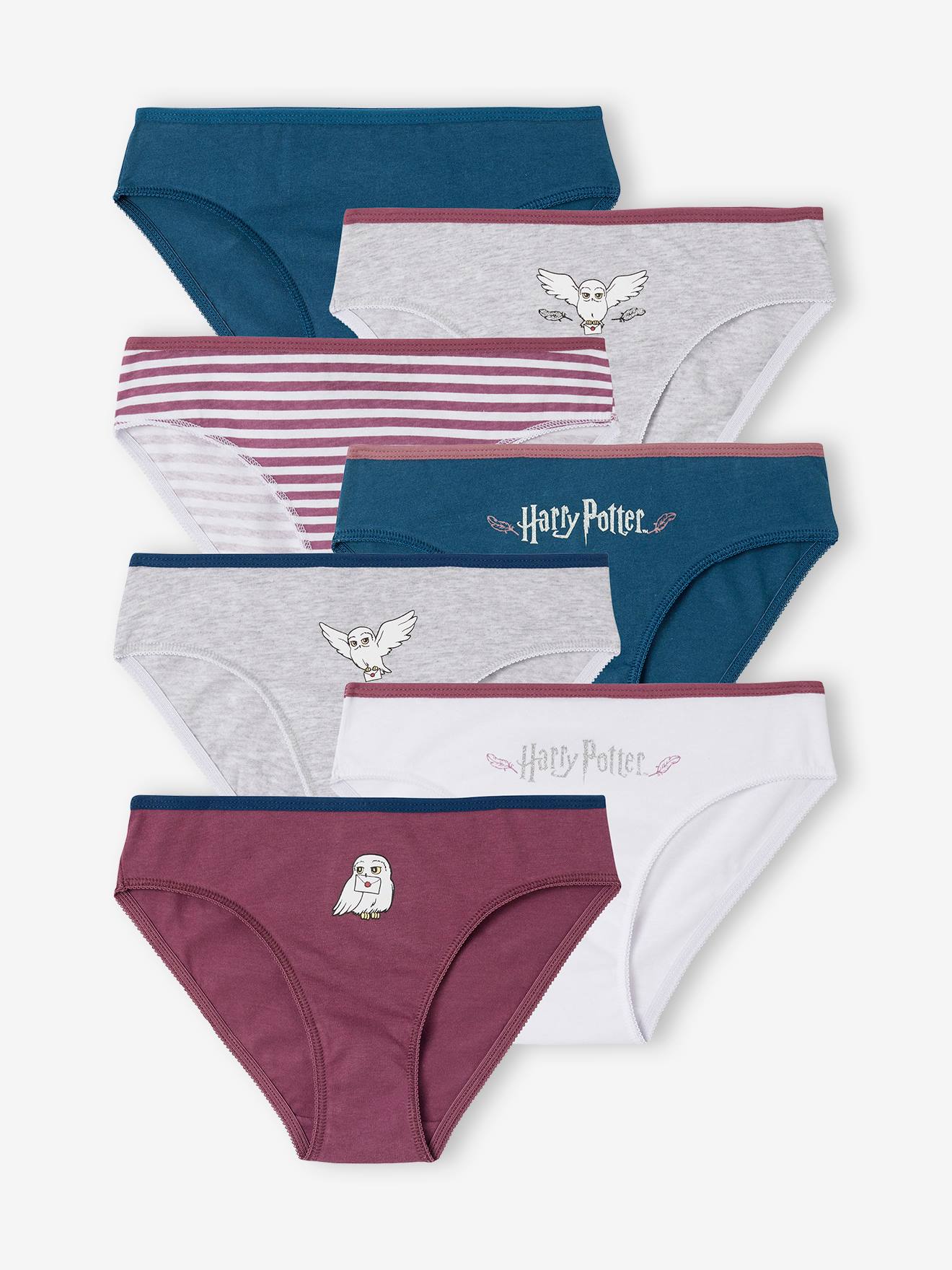 7er-Pack Mädchen Slips mit Glitzer HARRY POTTER