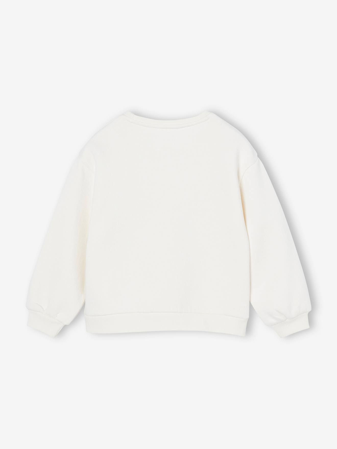 Thumbnail - Mädchen Sweatshirt mit Print Basics vanille