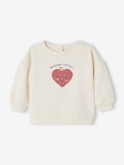 Baby Sweatshirt mit Frottee-Herz und Recycling-Polyester  [numero-image]