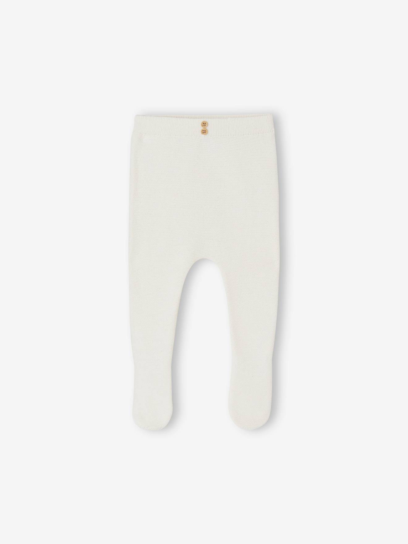 Baby Strickhose mit Fuß
