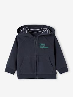 Baby Kapuzensweatjacke mit Reißverschluss, Recycling-Polyester  [numero-image]