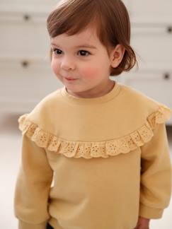 Babymode-Pullover, Strickjacken & Sweatshirts-Mädchen Baby Sweatshirt mit besticktem Volant