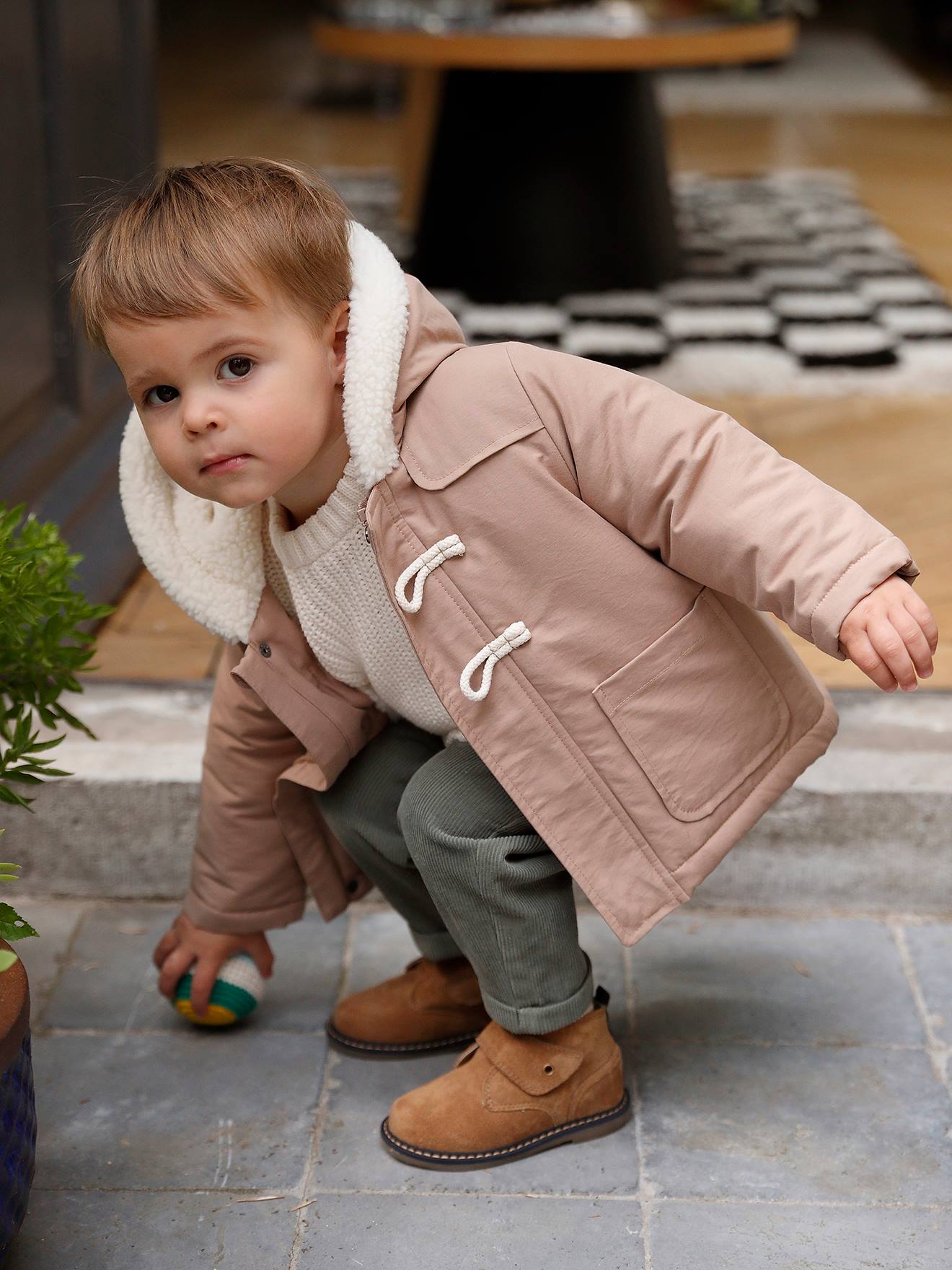 Baby duffle coat girl on sale