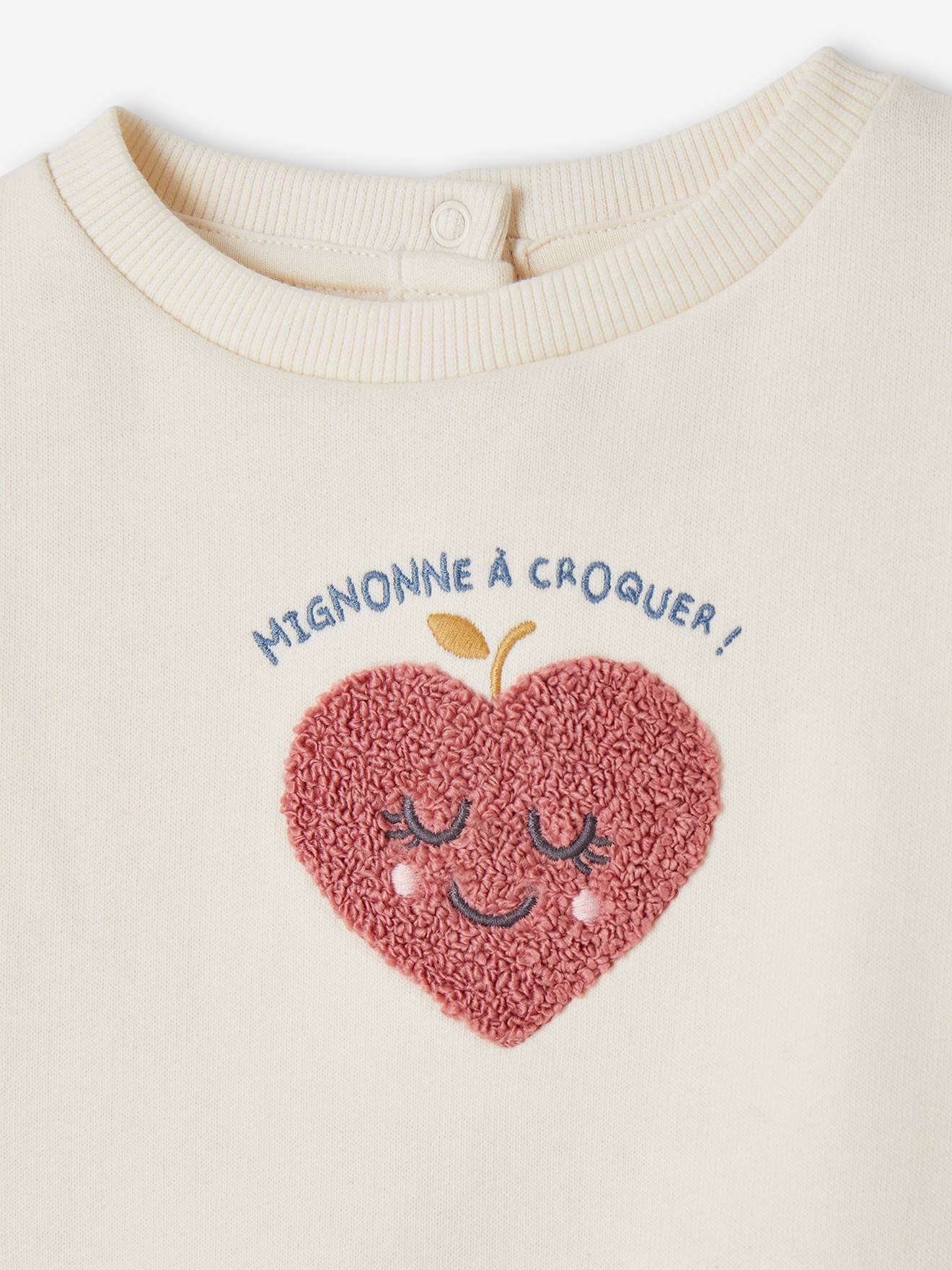 Thumbnail - Baby Sweatshirt mit Ftee-Herz und Recycling-Polyester