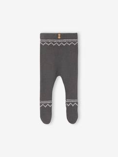 Babymode-Hosen & Jeans-Baby Hose mit Fuß, Jacquardstrick Oeko-Tex