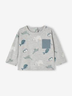 Babymode-Baby Shirt mit Polartieren Oeko-Tex