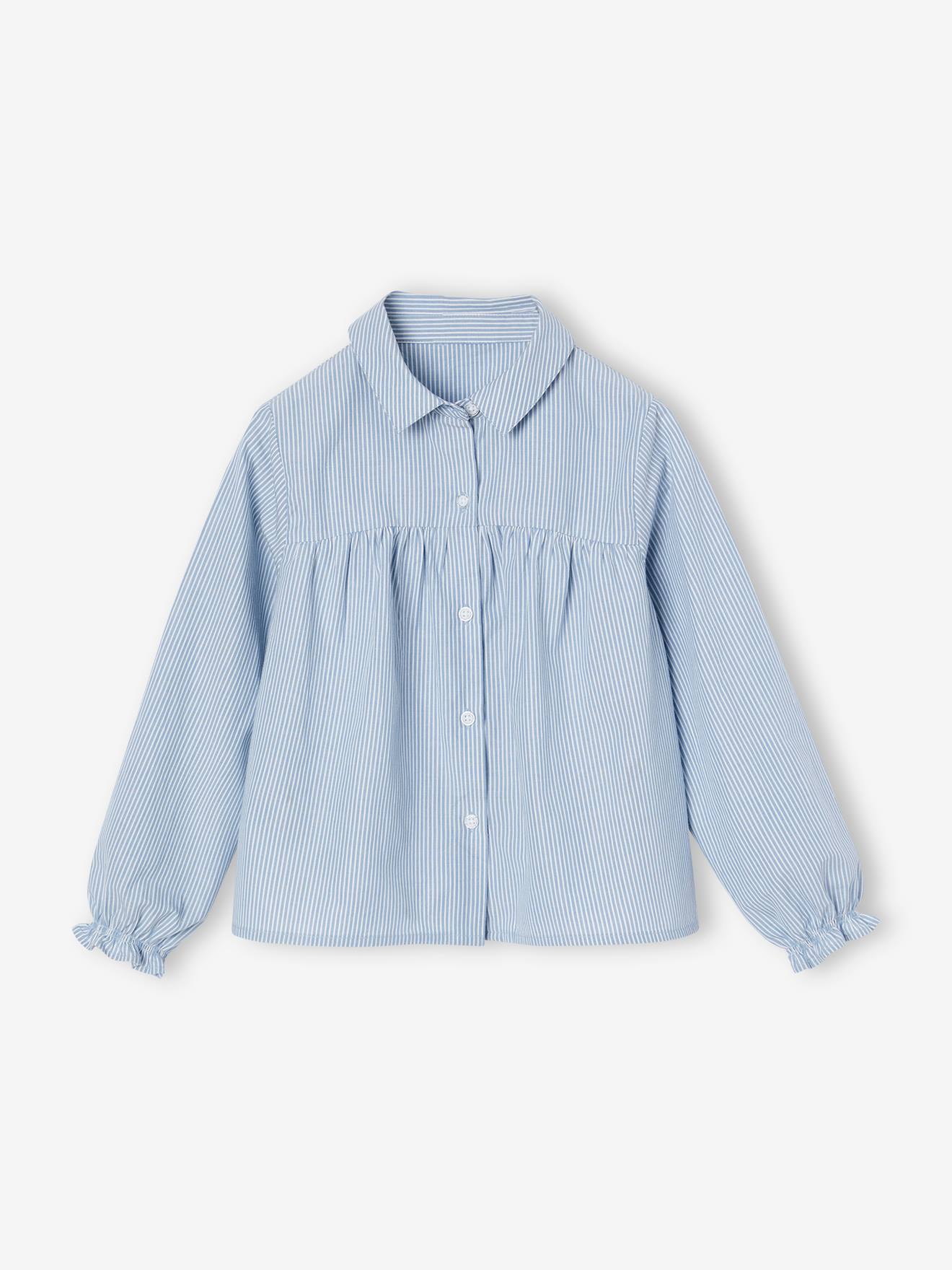 Thumbnail - Weit geschnittene Mädchen Bluse aus Baumwollstoff