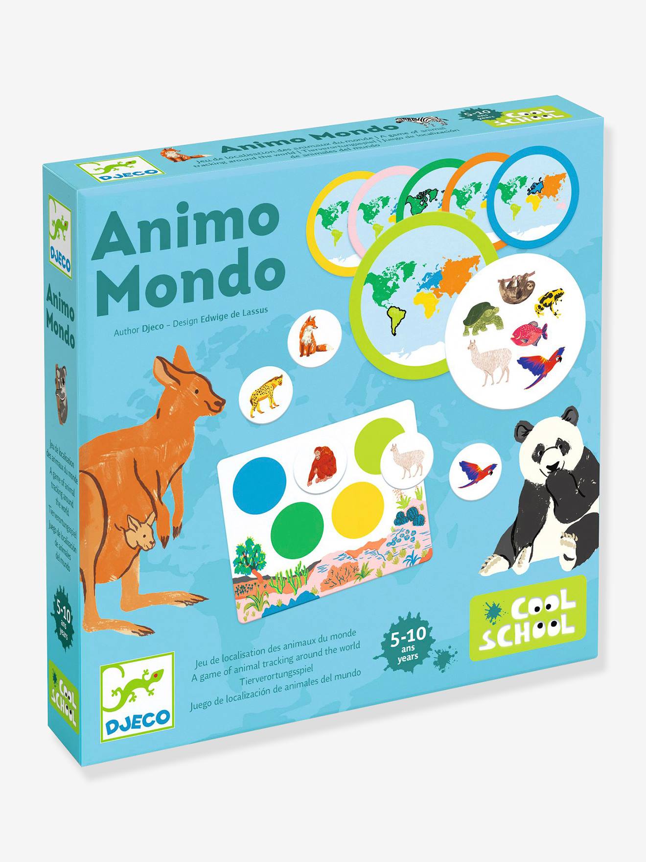 Kinder Bingospiel Animo Mondo DJECO