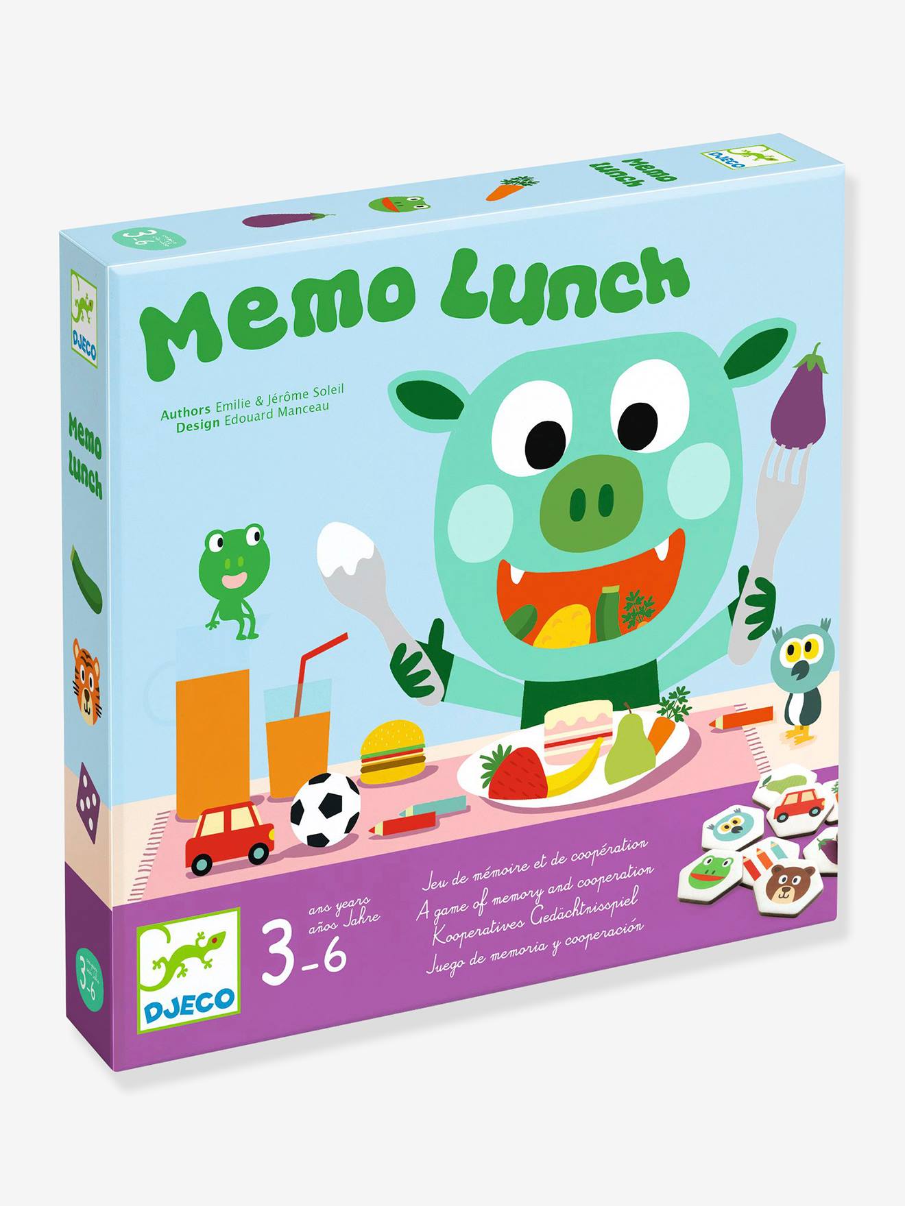 Kinder Memory-Spiel Memo Lunch DJECO