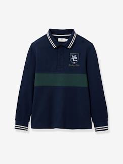 Jungenkleidung-Jungen Rugbyshirt aus Bio-Baumwolle CYRILLUS