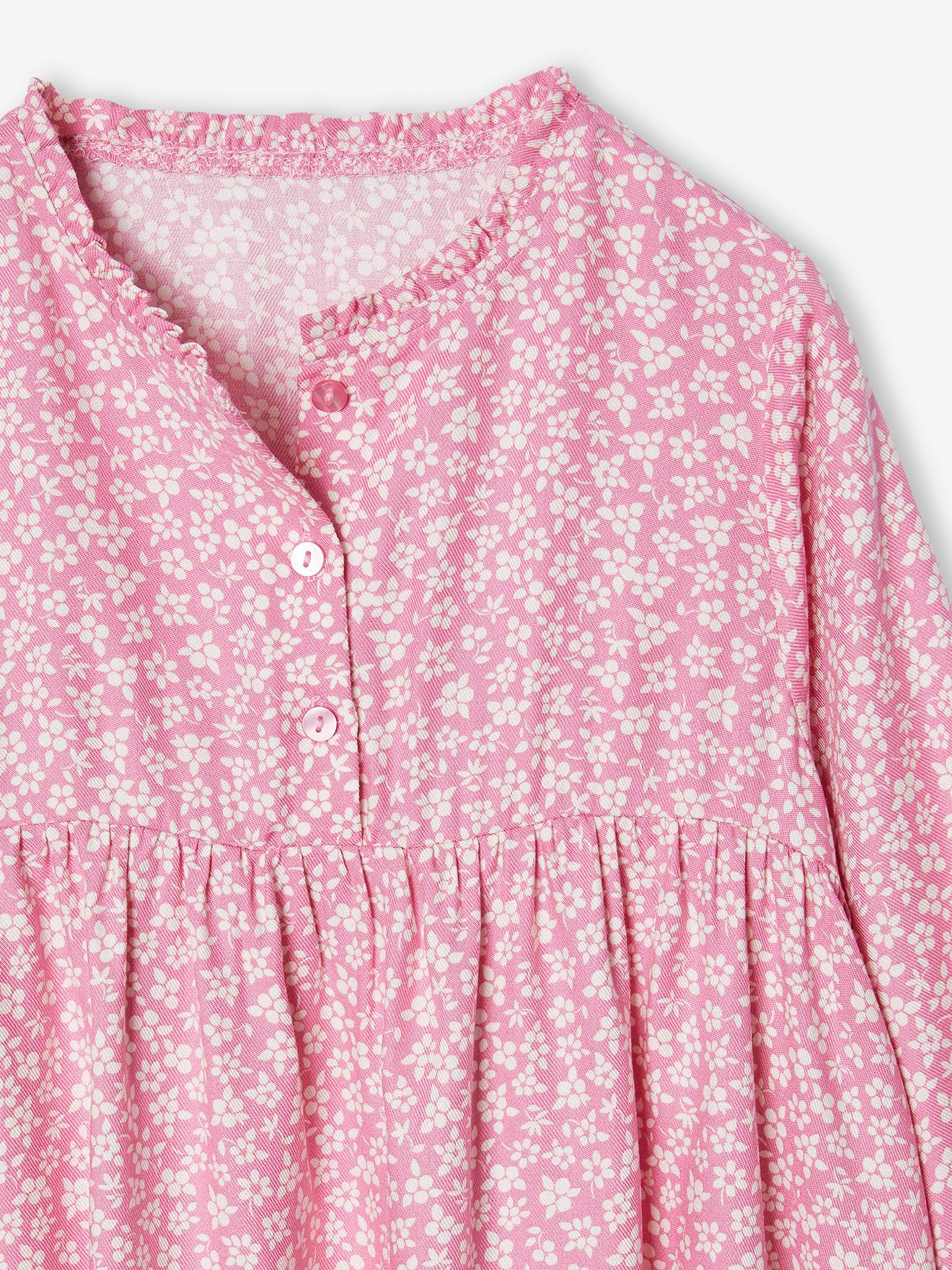 Thumbnail - Mädchen Kleid mit Knopfleiste vorn und Printmuster