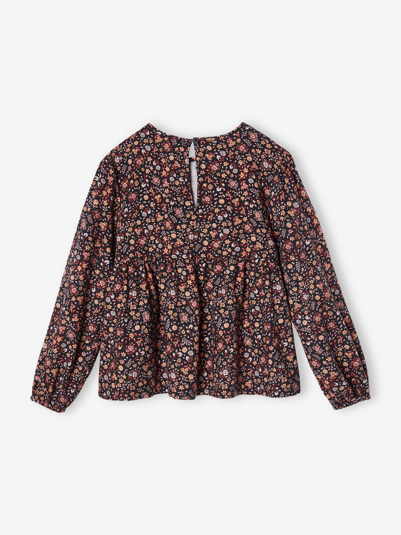 Thumbnail - Mädchen Bluse mit Blumenmuster