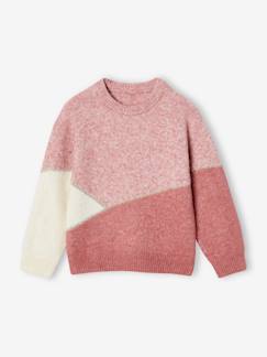 Maedchenkleidung-Pullover, Strickjacken & Sweatshirts-Pullover-Mädchen Pullover im Colorblock-Style