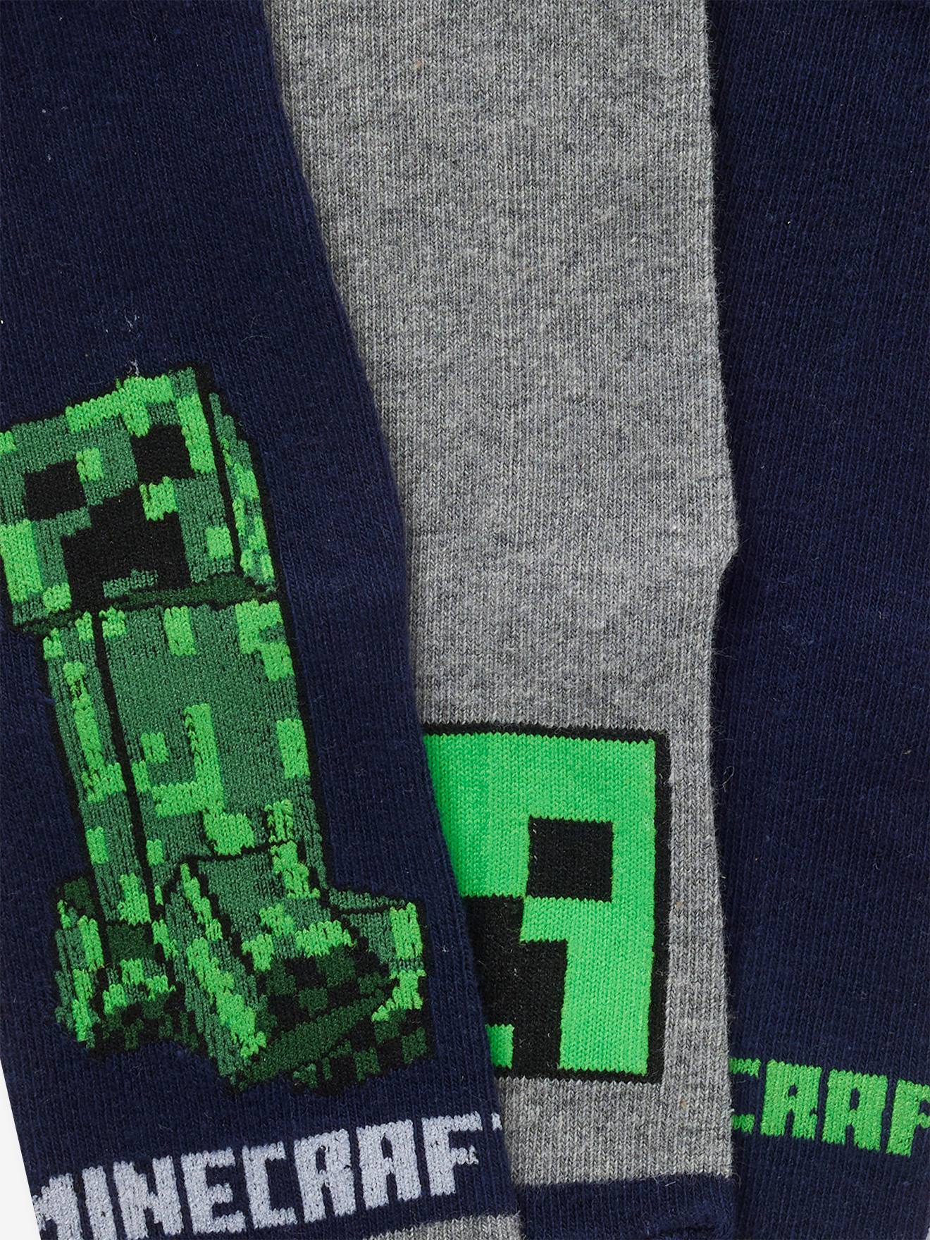 Thumbnail - 3er-Pack Kinder Socken MINECRAFT