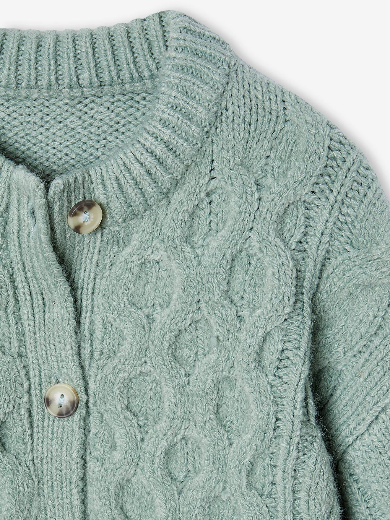 Thumbnail - Mädchen Cardigan aus Zopfstrick