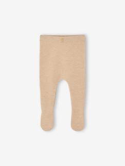 Babymode-Hosen & Jeans-Baby Strickhose mit Fuß, Baumwolle/Wolle Oeko-Tex