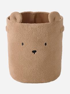 Dekoration & Bettwäsche-Dekoration-Wohnaccessoires-Kinderzimmer XL Aufbewahrungskorb BÄR, Teddyfleece