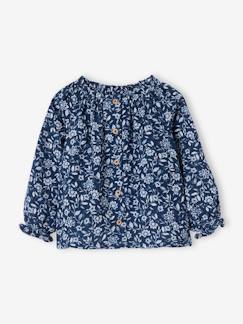 Geblümte Mädchen Baby Bluse aus Musselin  [numero-image]