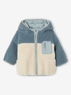 Babymode-Warme Baby Wendejacke mit Teddyfleece, Recycling-Polyester-Wattierung