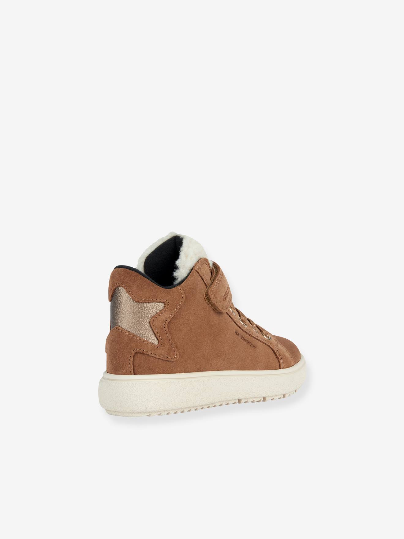 Thumbnail - Warme Mädchen High-Sneakers mit Klett J Theleven Girl GEOX camel