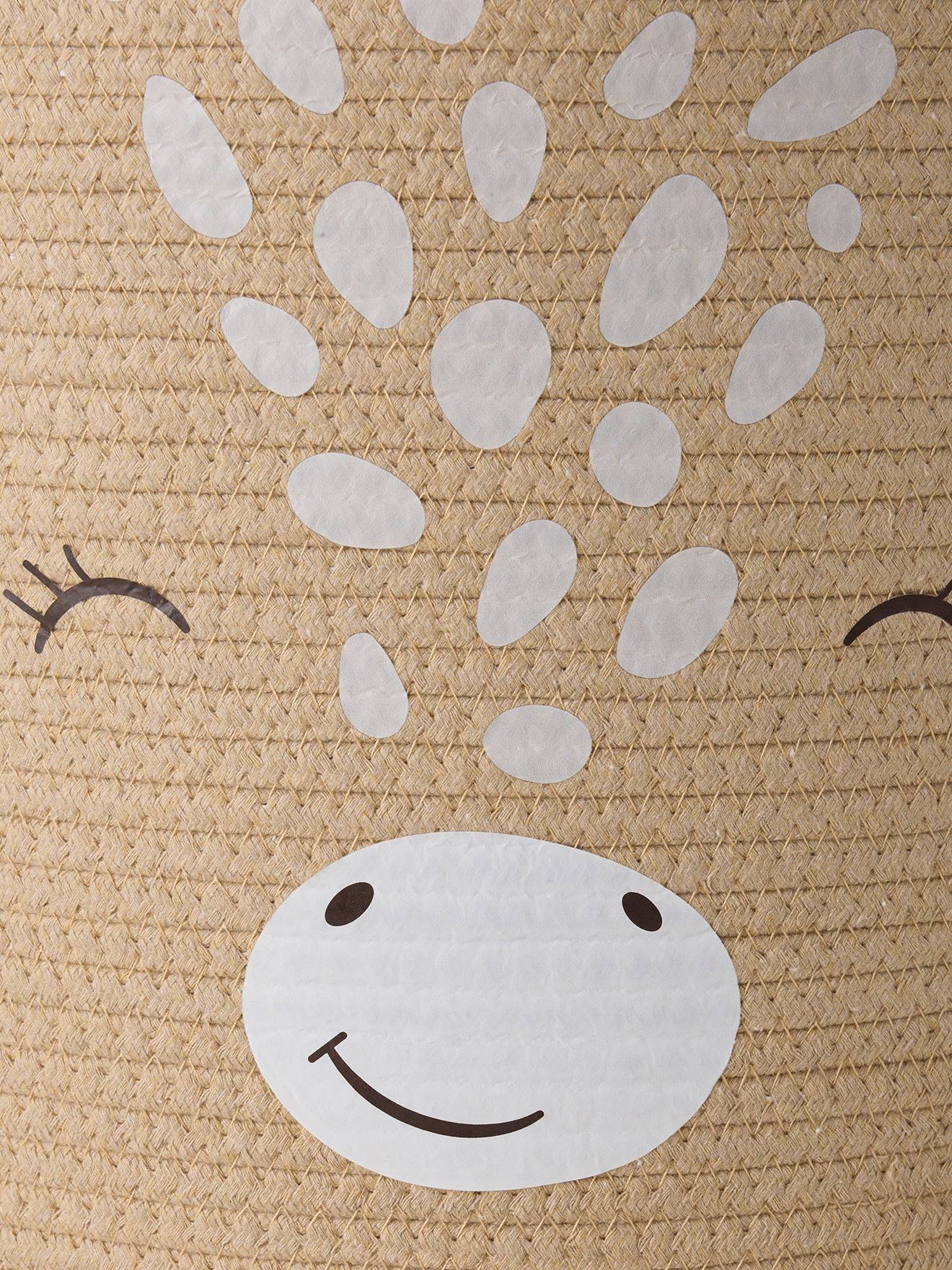 Thumbnail - Kinderzimmer Aufbewahrungskorb GIRAFFE aus Baumwollseil zimt