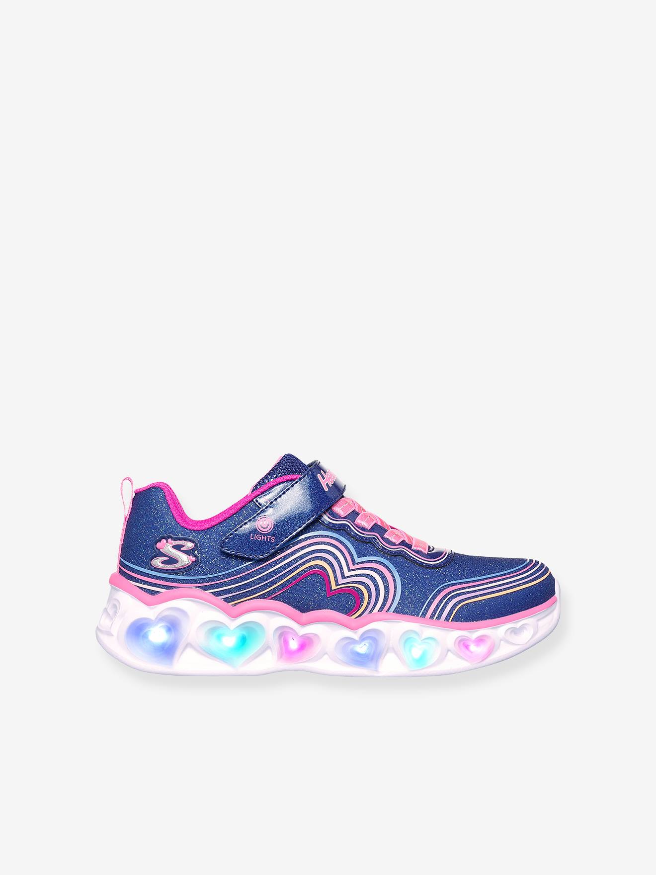 Thumbnail - Kinder Leucht-Sneakers Heart Lights Retro Hearts 302689L SKECHERS