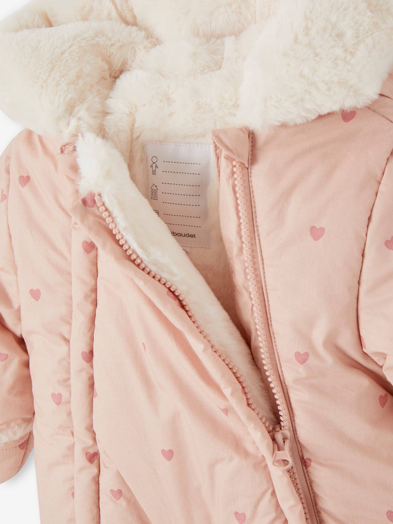 Thumbnail - Baby Winter-Overall mit Herzen