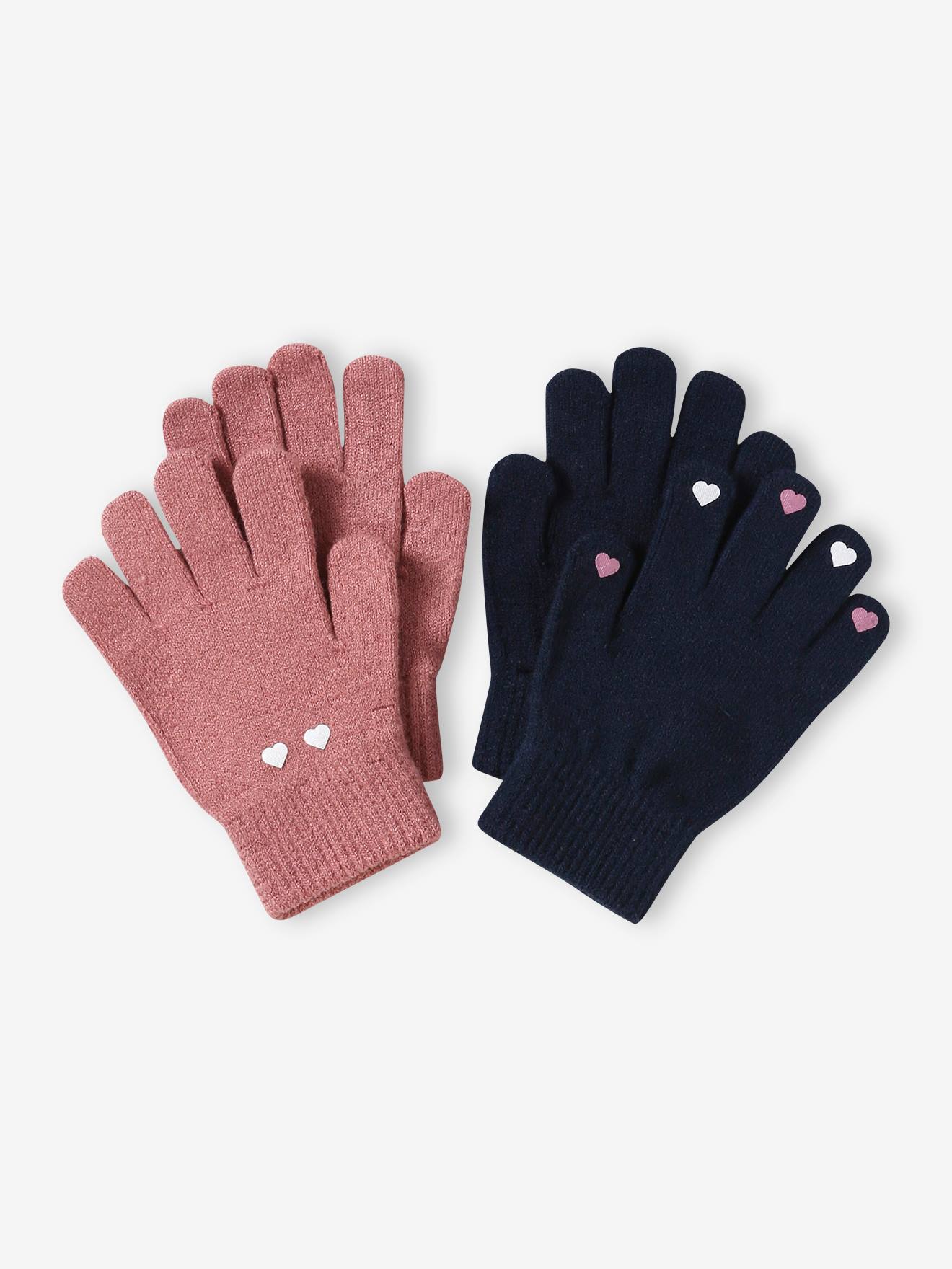 2er-Pack mitwachsende Mädchen Handschuhe