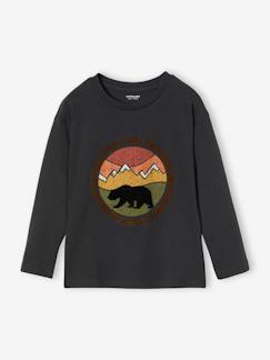 -Jungen Shirt mit Natur-Print und Recycling-Baumwolle