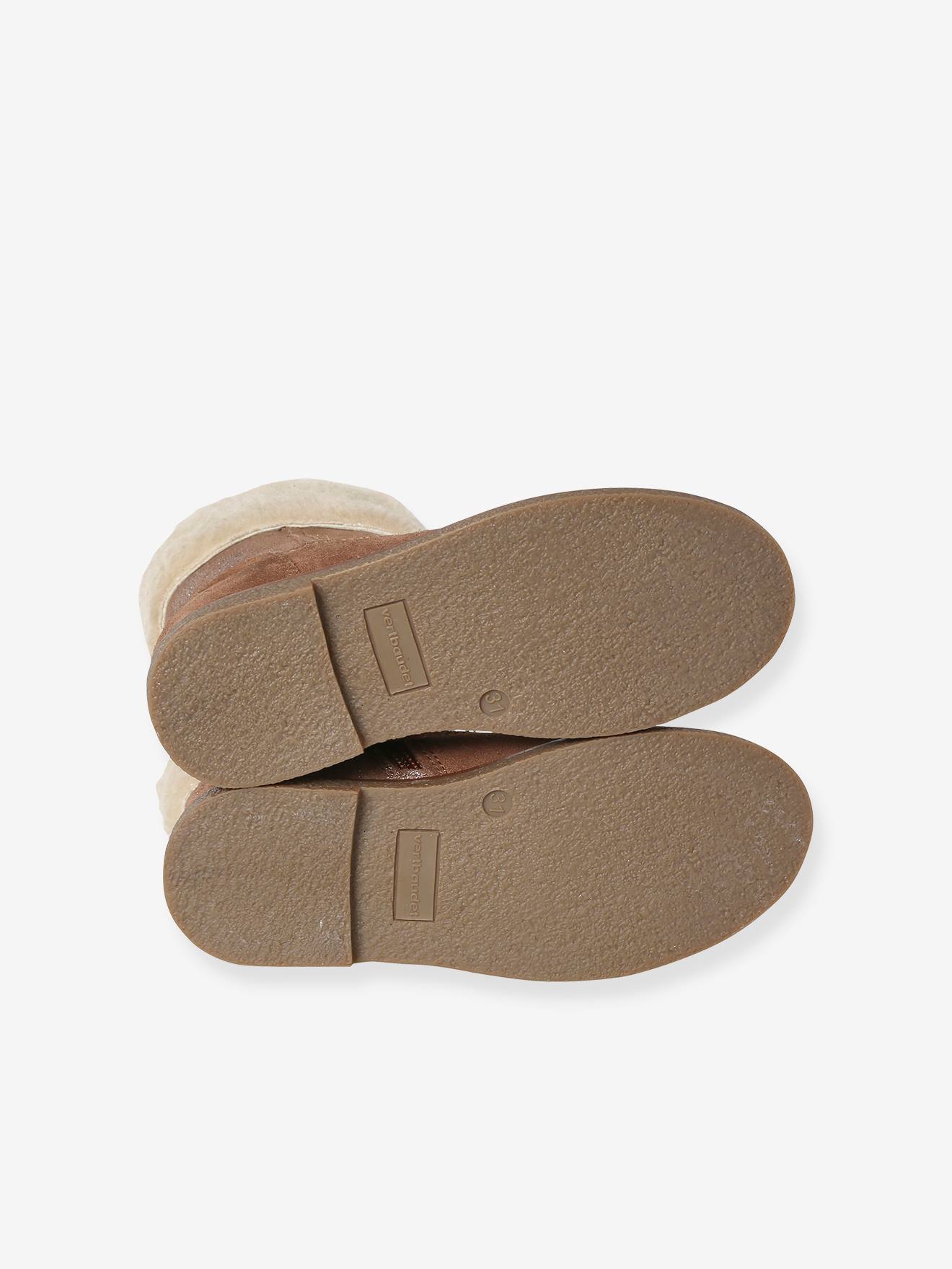 Thumbnail - Mädchen Warmfutter-Boots mit Reißverschluss camel