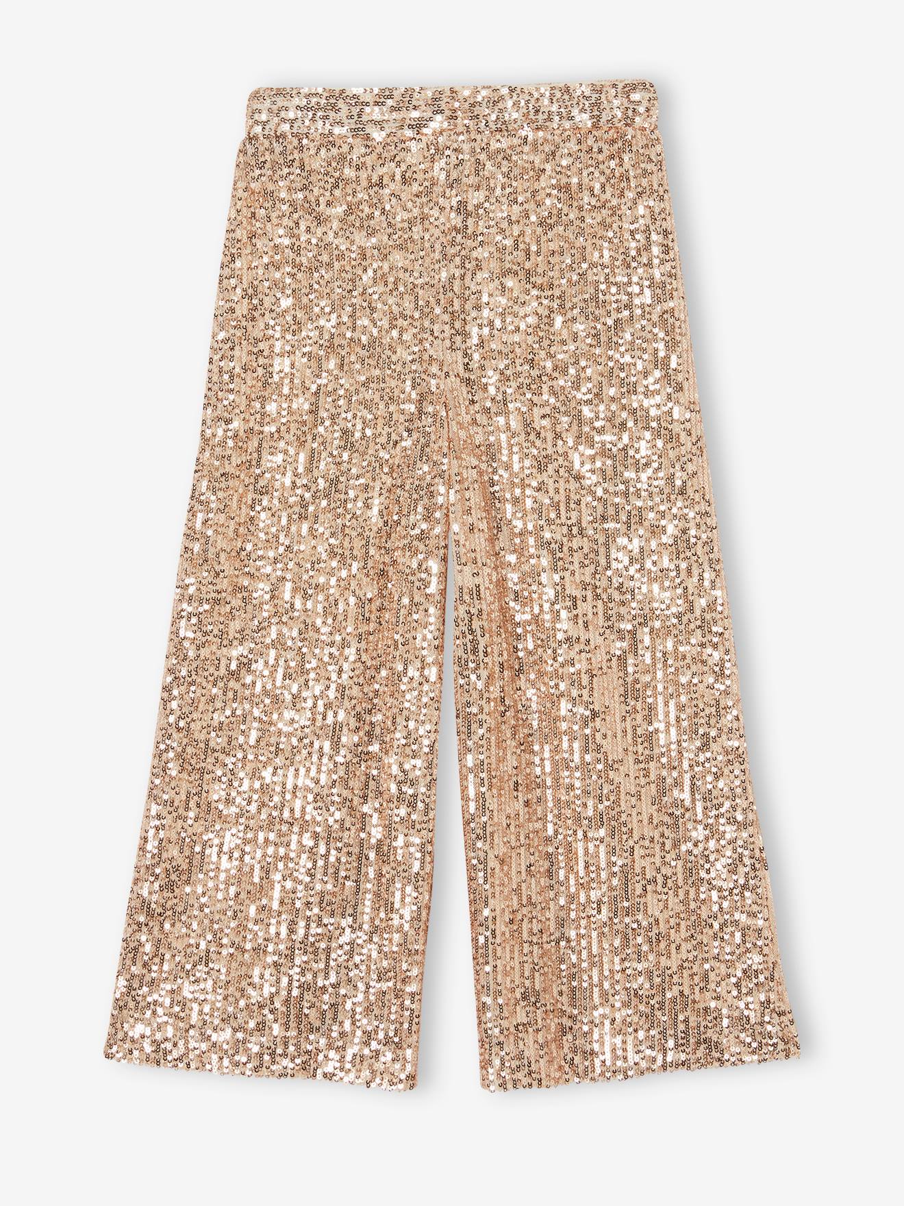 Thumbnail - Festliche weite Mädchen Hose mit Pailletten BASIC ene pailletten capsule