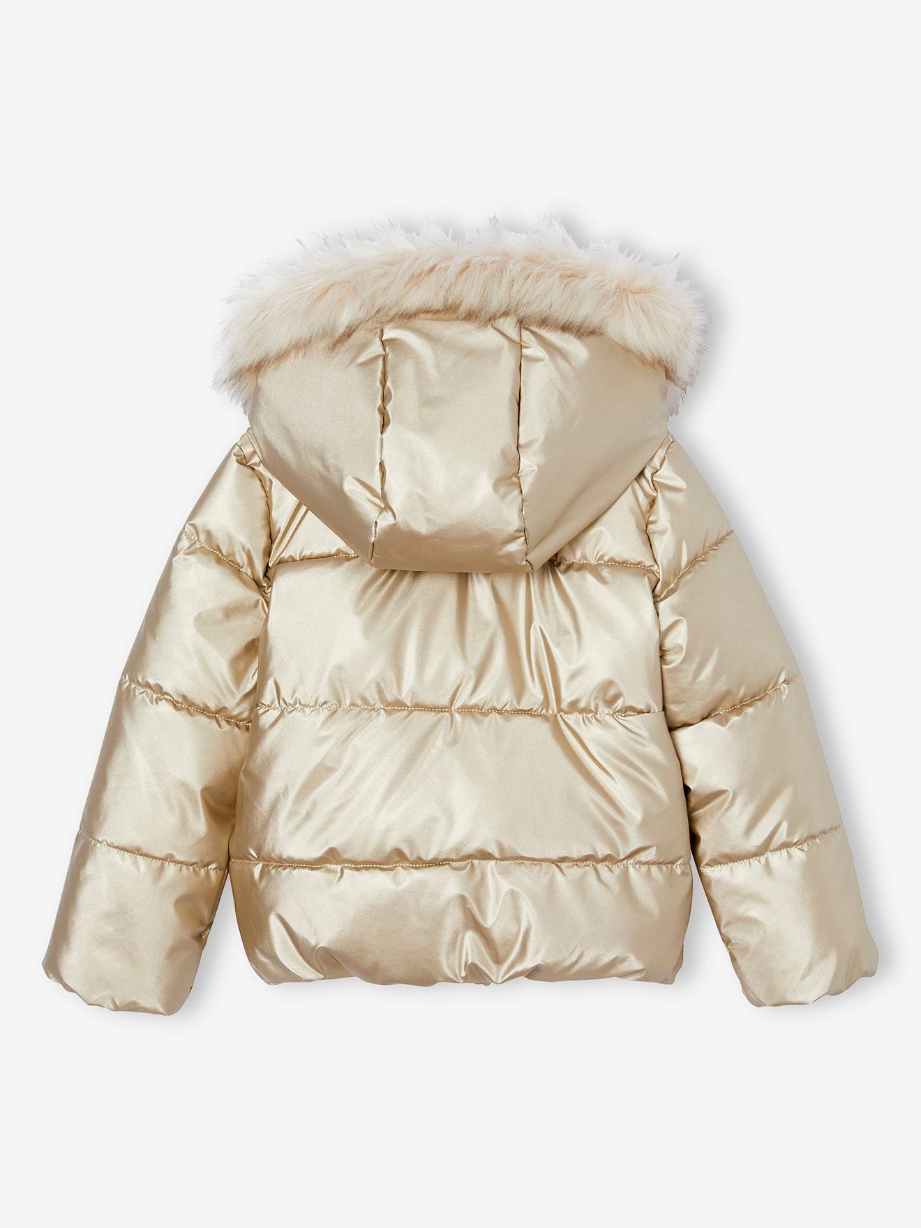 Thumbnail - Mädchen Steppjacke mit Kapuze und Fleecefutter