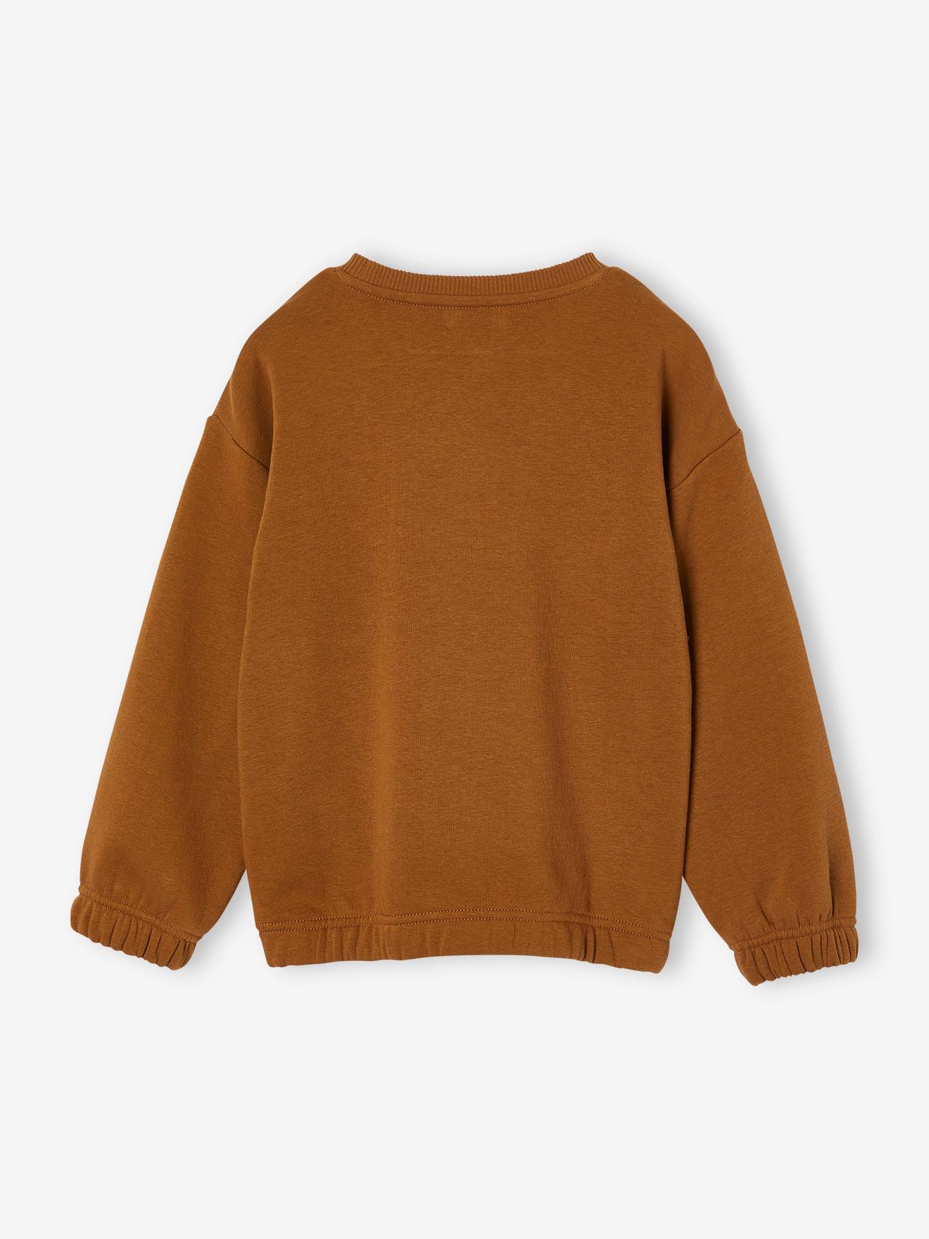 Thumbnail - Mädchen Sweatshirt LIFE IS COOL mit Recycling-Polyester