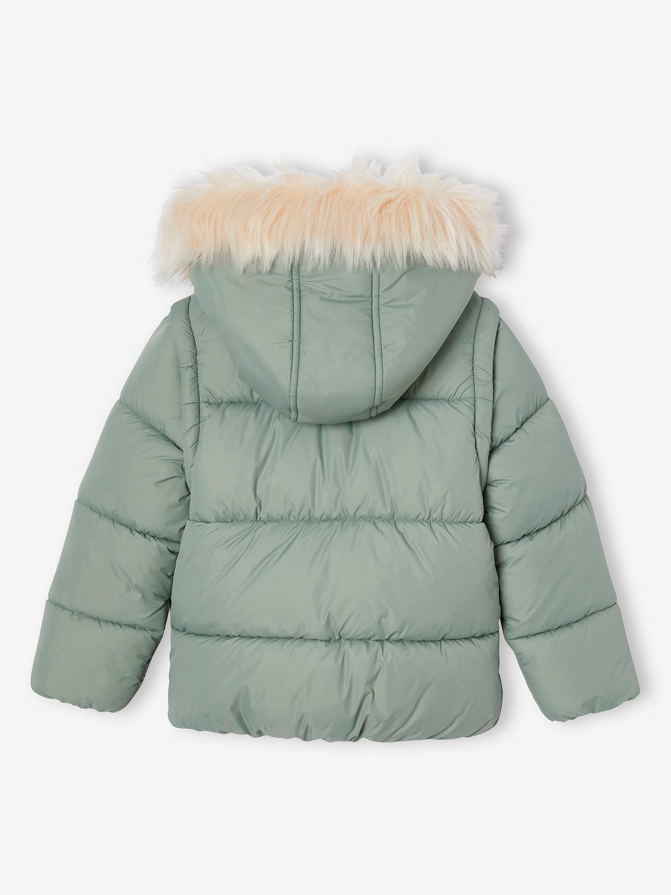 Thumbnail - Mädchen 2-in-1-Steppjacke mit Recycling-Polyester